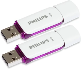 Philips Snow Edition 64GB Magic Purple, USB-A, USB 2.0, 2er-Pack