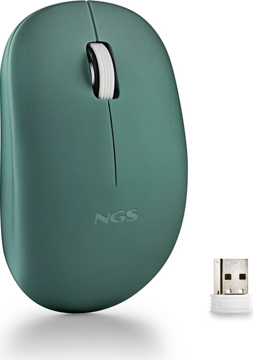 NGS Fog Pro Silent Wireless Mouse grün, USB
