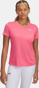 Under Armour Tech V Funktionsshirt kurzarm super pink/white (Damen)