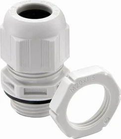 Wiska ESKV-SET 63 LG Kabelverschraubung mit Gegenmutter, Kunststoff, M63, RAL 7035