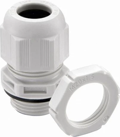 Wiska ESKV-SET 63 LG Kabelverschraubung mit Gegenmutter, Kunststoff, M63, RAL 7035