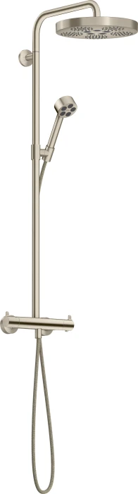 Hansgrohe AXOR One Showerpipe mit Thermostat und Kopfbrause 280 1jet brushed nickel