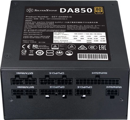 SilverStone Decathlon Gold Series DA850 Gold 850W, ATX 2.4