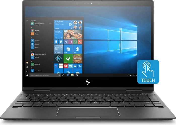 HP Envy x360 13-ag0009ng, Dark Ash Silver, Ryzen 7 2700U, 8GB RAM, 256GB SSD, DE
