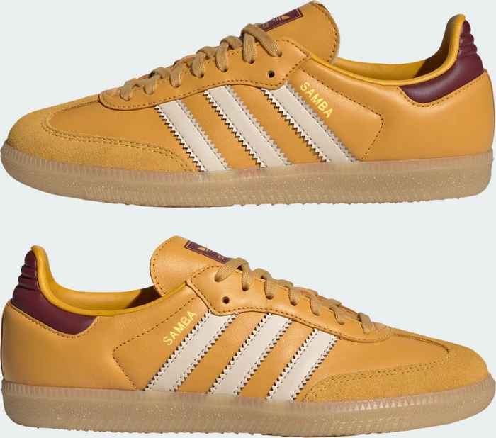 adidas Samba OG preloved yellow/crystal sand/shadow red (Junior)