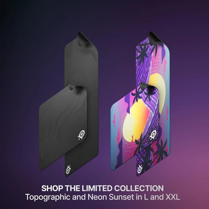 SteelSeries QcK XXL Neon Sunset Limited Edition, 900x400mm, Motiv mehrfarbig