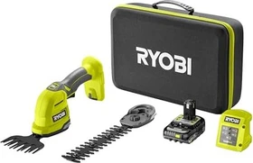 Ryobi RY18GSA-120T One+ Akku-Gras-/Strauchschere inkl. Koffer + Akku 2.0Ah