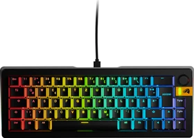 Glorious GMMK 3 HE 65% Pre-built Gaming Keyboard, schwarz, LEDs RGB, Glorious Fox HE, USB, DE (GLO-KB-GMMK3-65-PB-HE-W-BLK-DE)