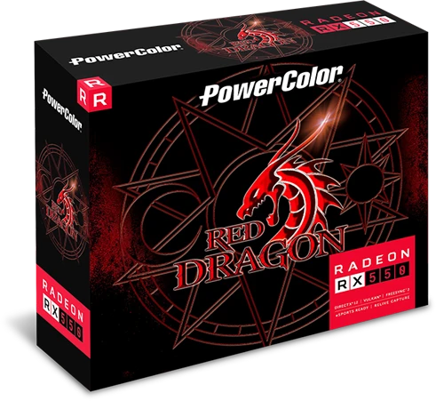 PowerColor Red Dragon Radeon RX 550 LP, 4GB GDDR5, DVI, HDMI