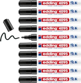 edding 4095 Kreidemarker schwarz, 10er-Pack