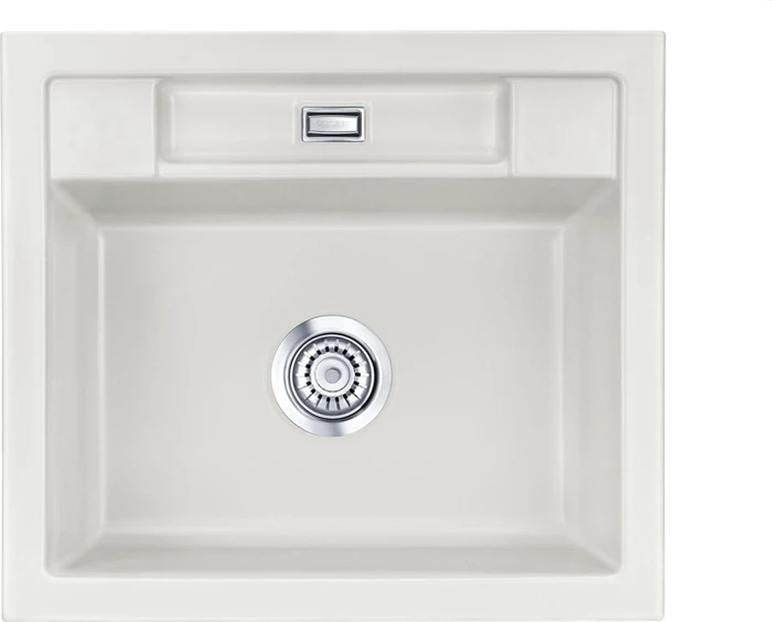 systemceram Bela 57 Einbau Becken mittig alu