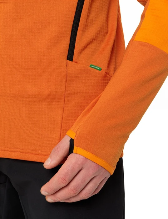 Vaude Monviso Hooded Grid Fleece Funktionsjacke kurkuma (Herren)