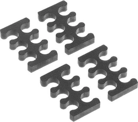 Alphacool Eiskamm X6 Kabelkamm 3mm, schwarz, 4er-Pack