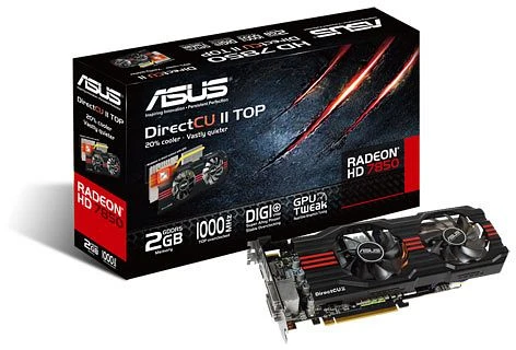ASUS Radeon HD 7850 DirectCU II, HD7850-DC2T-2GD5-V2, 2GB GDDR5, 2x DVI, HDMI, DP