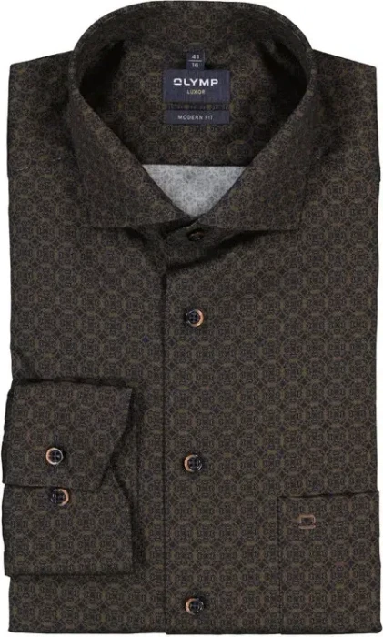 OLYMP Luxor Royal Kent Modern Fit Hemd langarm silbergrau (Herren)