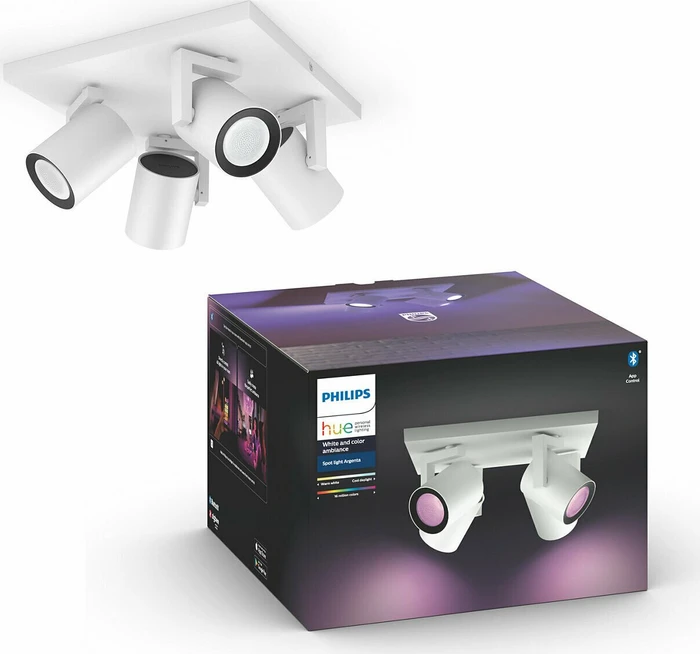 Philips Hue White and Color Ambiance Argenta Spot 4-flammig weiß