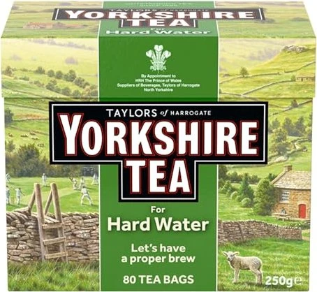 Taylors of Harrogate Yorkshire Hard Water Tee Beutel, 80 Stück