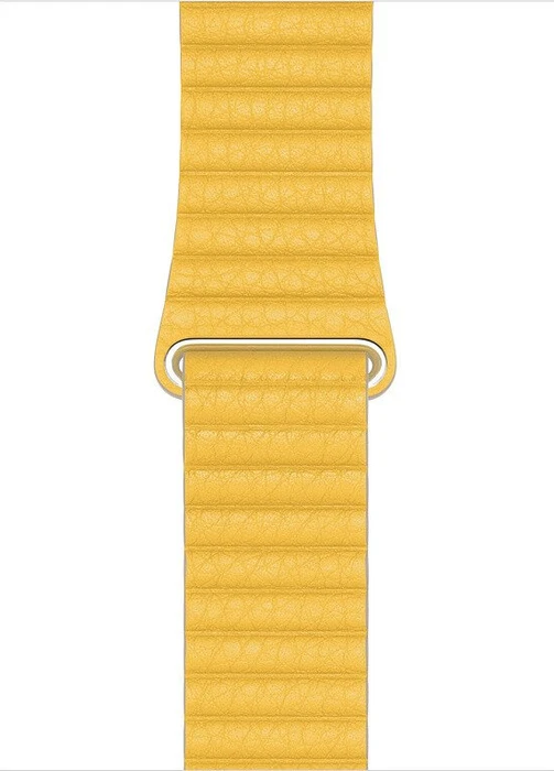Apple Lederarmband mit Schlaufe Medium für Apple Watch 44mm sonnengelb
