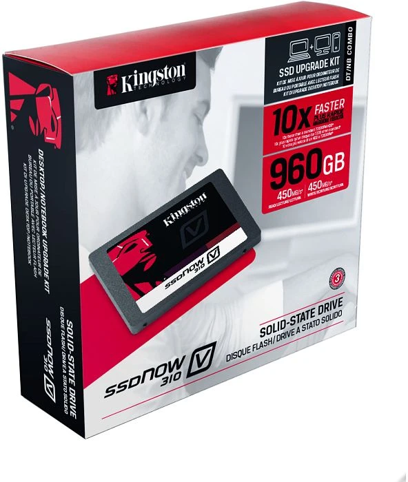 Kingston SSDNow V310 - Desktop/Notebook Upgrade Kit 960GB, 2.5" / SATA 6Gb/s
