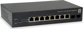 LevelOne GEL Desktop Gigabit Smart Switch, 8x RJ-45, 2x SFP (GEL-1051 / 55246303)