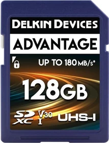 Delkin Advantage R180/W160 128GB, UHS-I U3, Class 10