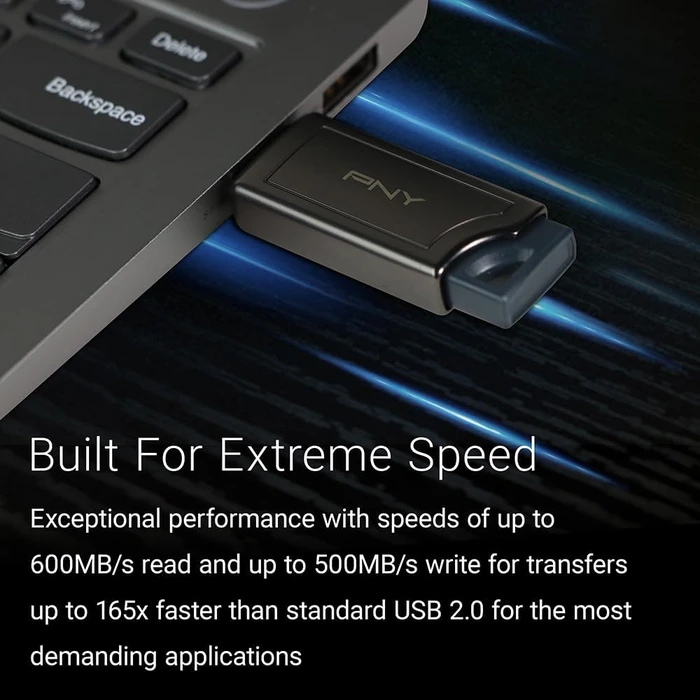 PNY Pro Elite V2 256GB, USB-A, USB 3.2 Gen 2×1