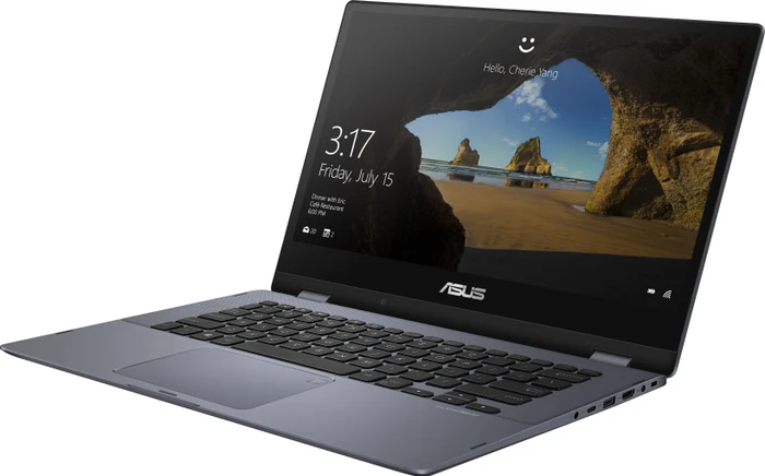 ASUS VivoBook Flip 14 TP412UA-EC084T, Star Grey, Core i3-7020U, 8GB RAM, 256GB SSD, DE