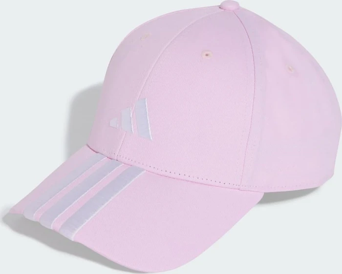 adidas 3-Streifen New Logo Baseball Kappe clear pink/white