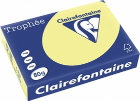 Clairefontaine Trophée Universalpapier matt hellgelb, A4, 80g/m², 500 Blatt