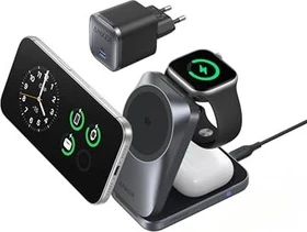 Anker MagGo Wireless Charger Aircool 3-in-1 25W grau