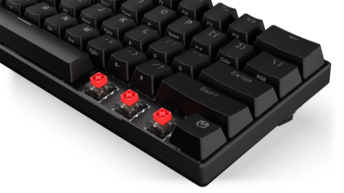 Endorfy Thock Compact Wireless Red, PBT, LEDs RGB, hot-swap, Kailh Box RED, USB/Bluetooth, US