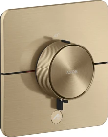 Hansgrohe Axor ShowerSelect ID softsquare Thermostat für 1 Verbraucher und einen zusätzlichen Abgang brushed bronze