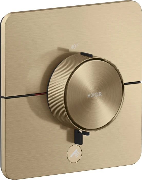 Hansgrohe Axor ShowerSelect ID softsquare Thermostat für 1 Verbraucher und einen zusätzlichen Abgang brushed bronze