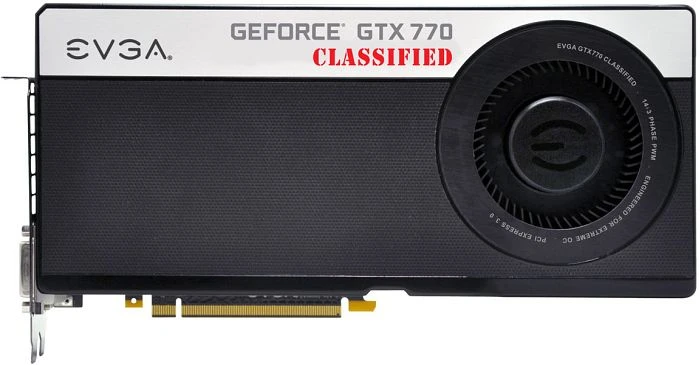 EVGA GeForce GTX 770 Classified EVGA Cooler, 4GB GDDR5, 2x DVI, HDMI, DP