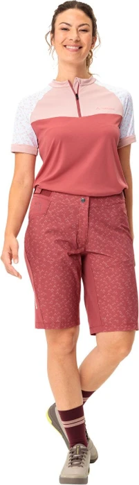 Vaude Ledro Print Shorts Fahrradhose kurz brick (Damen)