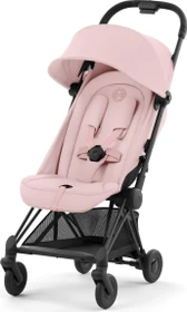 Cybex Coya Matte Black Frame peach pink