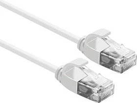 Roline / Secomp DataCenter Slim Patchkabel, Cat6a, U/UTP, RJ-45/RJ-45, 3m, weiß