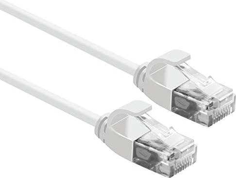 Roline / Secomp DataCenter Slim Patchkabel, Cat6a, U/UTP, RJ-45/RJ-45, 3m, weiß