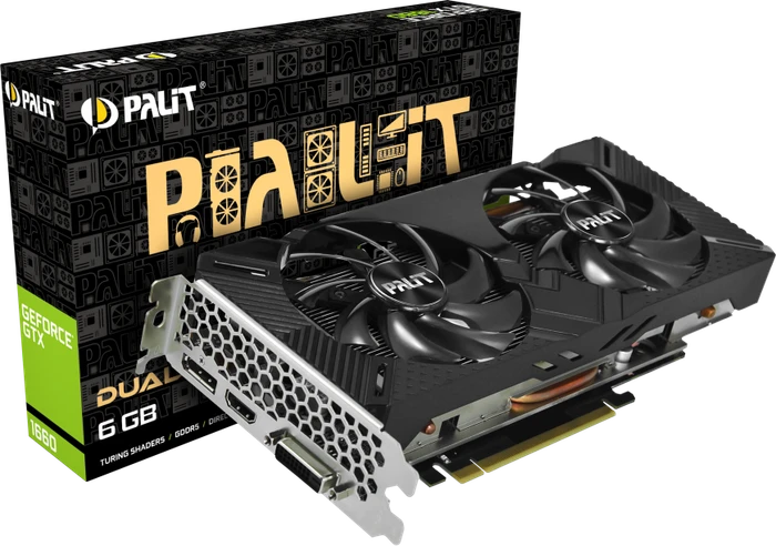 Palit GeForce GTX 1660 Dual, 6GB GDDR5, DVI, HDMI, DP