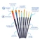 Pelikan Schulpinselset Premium 8 Synthetik Pinselset, 8-tlg. Vorschaubild