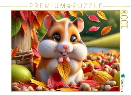 Calvendo Herbstliche Schätze: Ein Hamster und seine farbenfrohe Blättersammlung