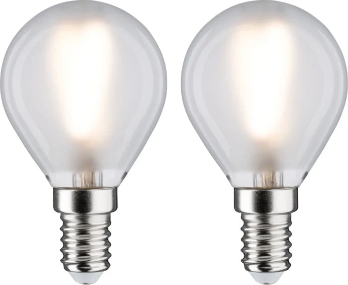 Paulmann Filament LED Tropfen E14 3W/827 warmweiß matt, 2 Stück