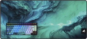 Sharkoon Skiller SGK50 S3 Ultimate Rev2 Set, PBT, blau/schwarz, LEDs RGB, hot-swap, Sharkoon Linear, USB, DE