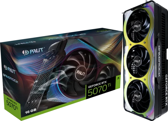 Palit GeForce RTX 5070 Ti GameRock, 16GB GDDR7, HDMI, 3x DP