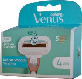 Gillette Venus Deluxe Smooth Sensitive Rasierklinge, 4 Stück