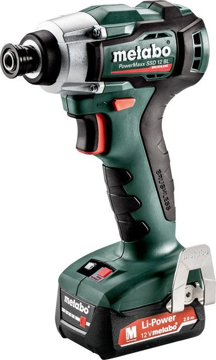 Metabo PowerMaxx SSD 12 BL Akku-Schlagschrauber inkl. Koffer + 2 Akkus 2.0Ah
