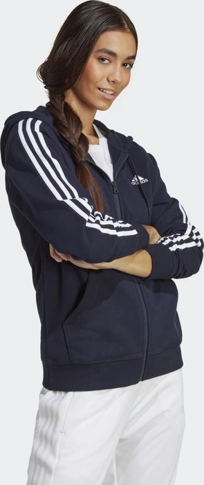 adidas Essentials 3-Streifen French Terry Regular Hoodie legend ink/white (Damen)