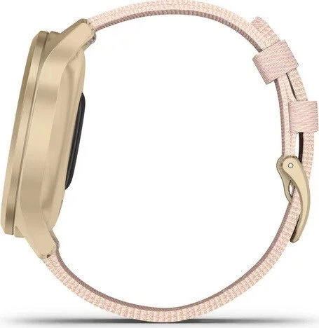 Garmin vivomove Style Aktivitäts-Tracker blush pink woven/light gold