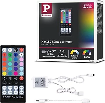 Paulmann MaxLED RGBW Dimm/Schalt-Controller max. 144W inkl. IR-Fernbedienung