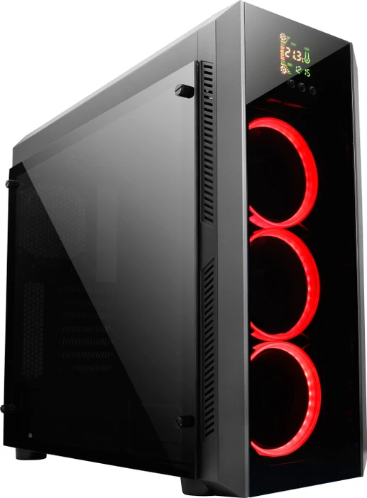 Chieftec Gamer GL-01B Scorpion schwarz, Glasfenster